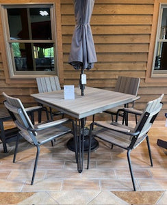 Adirondack Heathered Smoke 5 Piece Dining Set