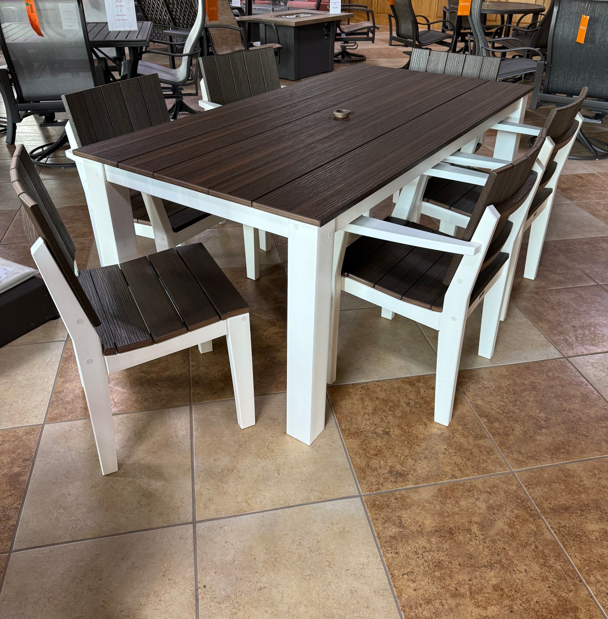 7 Piece Adirondack Dining Set