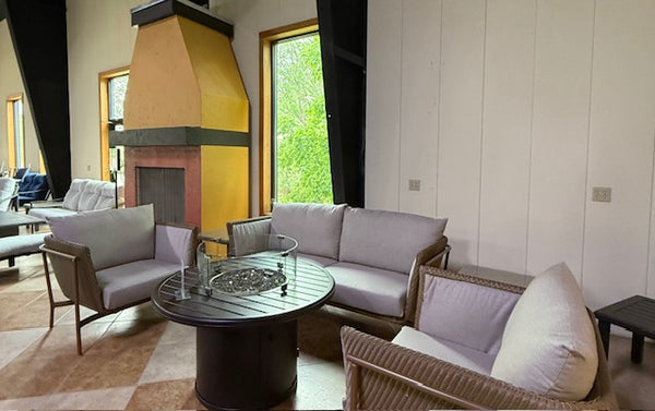 Solstice Wicker Sofa- Hickory Brown