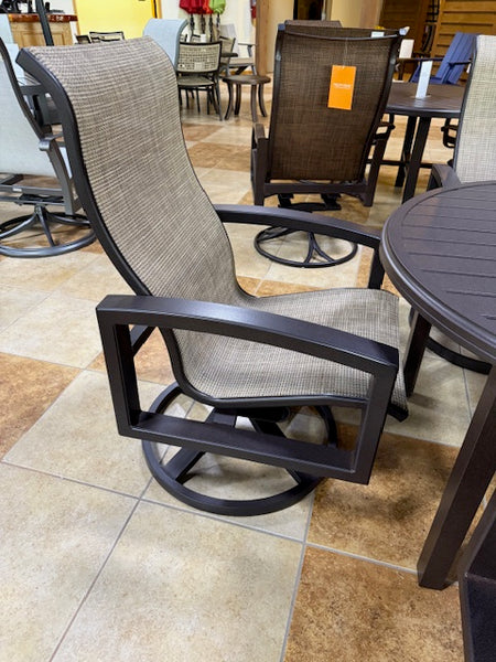 5 Piece Premium Aluminum Dining Set- Brown