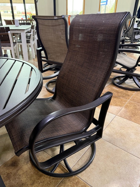 5 Piece Premium Aluminum Dining Set- Brown