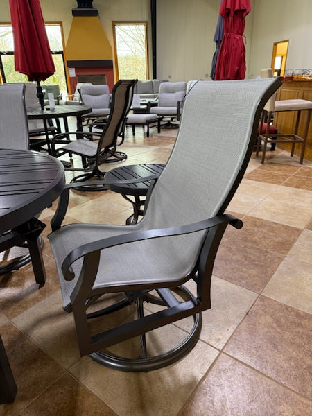 5 Piece Premium Aluminum Dining Set-Grey