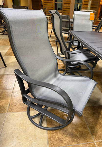 7 Piece Aluminum Dining Set- Graphite Grey