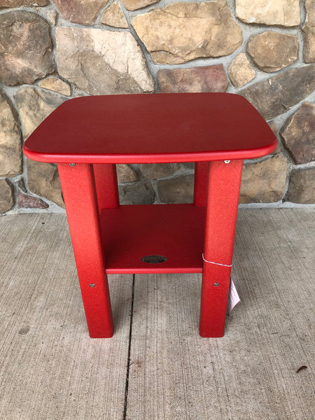 Classic Adirondack Side Table- Red