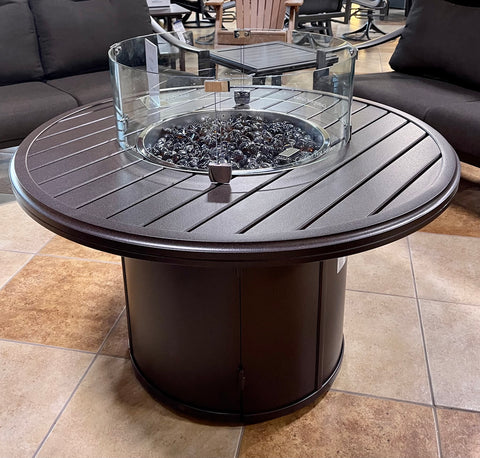 42" Round Aluminum Fire Pit- Rich Earth