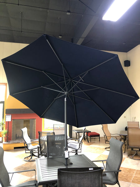 9' Collar Tilt Aluminum Umbrella-Navy