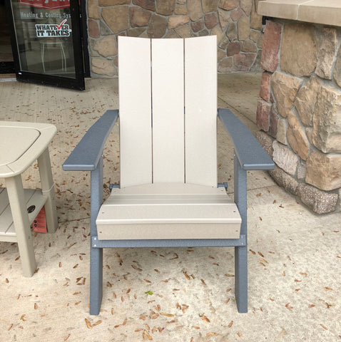 Modern Folding Adirondack Chair- Sandstone/Gray