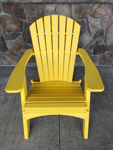 Classic Folding Adirondack Chair- Yellow